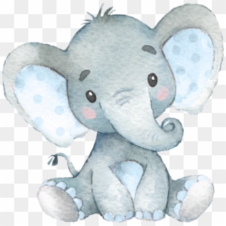 Floral Elephant Baby Shower, HD Png Download