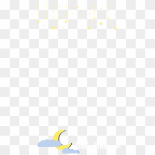 Crescent Moon Emoji Png -night Sky Baby Shower - Crescent, Transparent Png