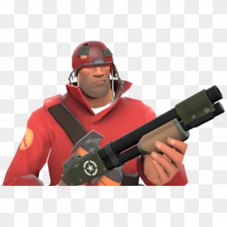 Team Fortress 2 Soldier Without Helmet, HD Png Download