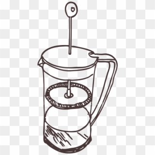 Frenchpress Brown Small, HD Png Download