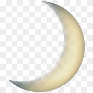 #moon #luna #crescent #media #creciente #cuarto #medialuna - Crescent, HD Png Download