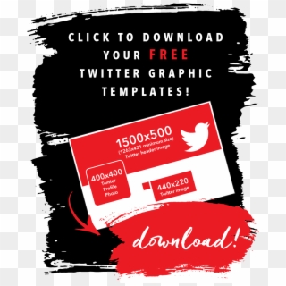 Get Free Twitter Templates - Poster, HD Png Download