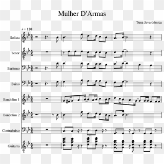 Mulher D Armas - Sheet Music, HD Png Download