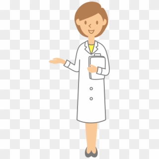 Woman, Pointing Left Clip Arts - Cartoon Doctor Pointing Woman, HD Png Download