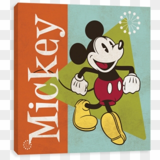 50s Retro - Mickey - Cartoon, HD Png Download