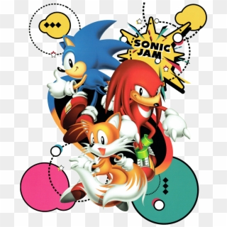 Sonic, Tails And Knuckles Promotional Clipart , Png - Sonic Jam Cover Art, Transparent Png