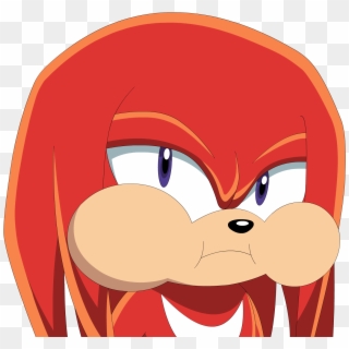 Knuckles Puffy Cheeks - Knuckles Sonic X Png, Transparent Png