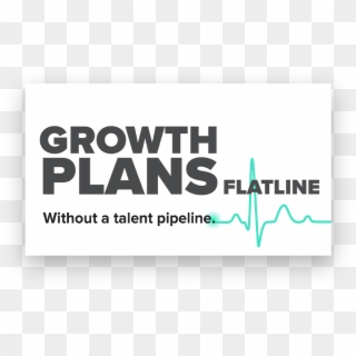 Growth Plans Flatline Without A Talent Pipeline - Graphic Design, HD Png Download