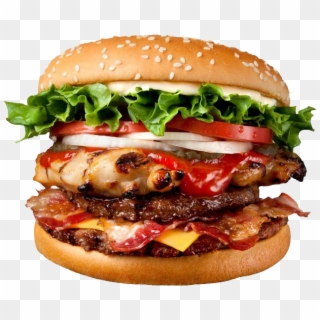Hamburger Veggie Burger Fast Food Chicken Sandwich - Transparent Burger Png, Png Download