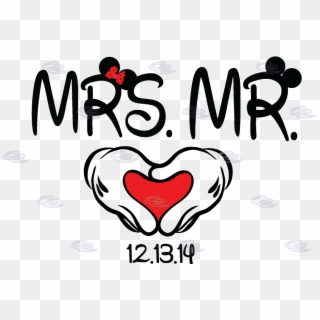Just Married Clipart Png Download - Mr & Mrs Disney, Transparent Png