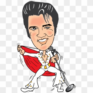 Elvis Presley Cartoon Drawing Caricature Clip Art - Elvis Clipart, HD Png Download