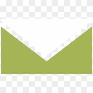 Email Icon White Green - Triangle, HD Png Download