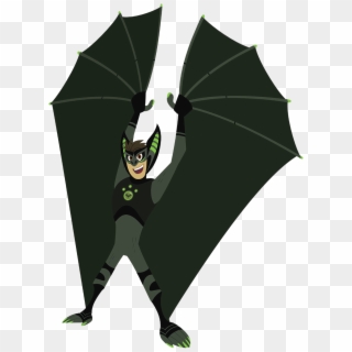 Chris In His Bat Creature Power Suit Holds Up His Wings - Power Suit Wild Kratts, HD Png Download