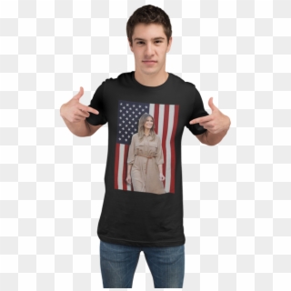 Melania Trump Flag Shirt - T-shirt, HD Png Download