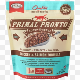 Primal Pronto Raw Chicken & Salmon Frozen Cat Food - Primal Pronto Beef Dog Food, HD Png Download