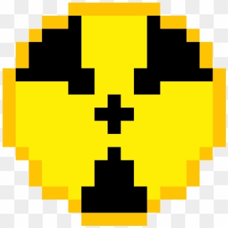 Pixel Art Radioactive Symbol, HD Png Download