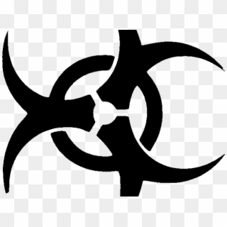Biohazard Symbol Clipart Official - Neck Tattoo Png New, Transparent Png