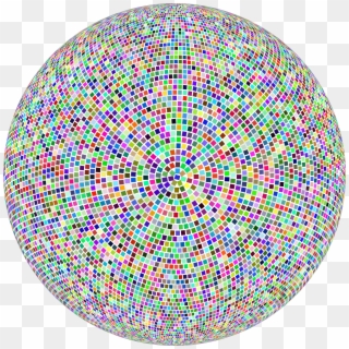 Prismatic Mosaic Sphere Clip Arts - Circle, HD Png Download