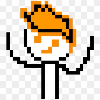 Orange Oni Guy - Pixel Sheep, HD Png Download