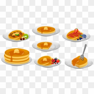 Pancakes, Berries, Butter, Chocolate, Blueberry, HD Png Download