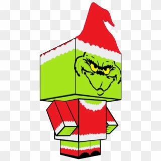 Grinch Christmas Face Clip Art Black And White Transparent - Dibujos El Grinch Y Cindy, HD Png Download