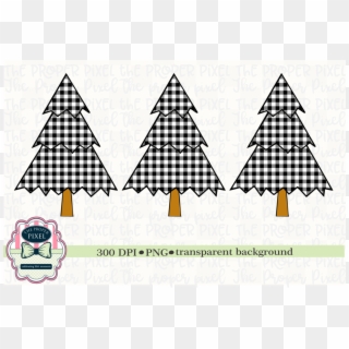 Tree Design Buffalo Plaid Christmas Sublimation Printable - Gemfan Airgates, HD Png Download