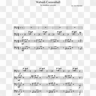 Wabash Cannonball Sheet Music Composed By Arr - Sheet Music, HD Png Download