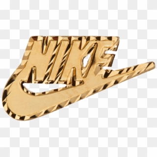 #nike #swoosh #justdoit #gold #jewelry #goldaesthetic - Nike Supreme Earrings, HD Png Download