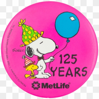 125 Years Metlife Event Button Museum - Met Life, HD Png Download