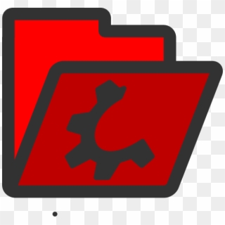 Open Red Folder Svg Clip Arts - Sign, HD Png Download