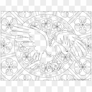 #022 Fearow Pokemon Coloring Page - Pokemon Coloring Pages Snorlax, HD Png Download