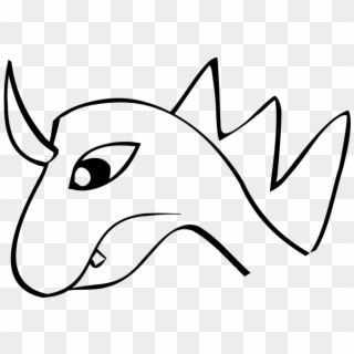 Dragon Head - Dragon Drawing Face Easy, HD Png Download