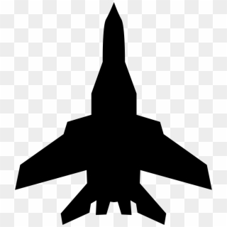 Airplane Military Aircraft Scalable Vector Graphics - Fighter Aircraft Airplane Silhouette Png, Transparent Png