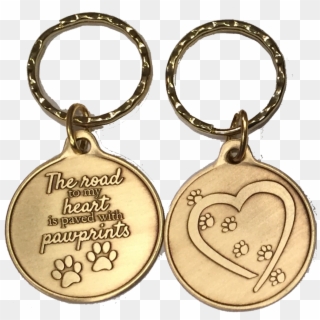 The Road To My Heart Is Paved With Paw Prints Small - Keychain, HD Png Download