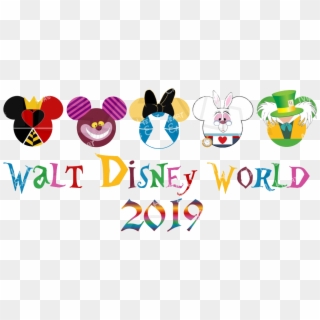 Disney World Walt Alice In Wonderland Mickey Heads - Alice In Wonderland Mickey Head, HD Png Download