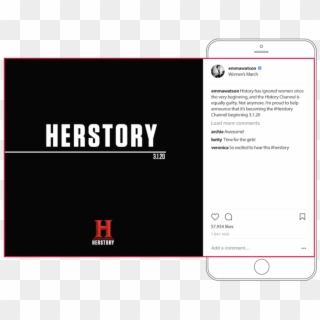 Herstory Digital And Social Posts Wix -14 - Mobile Phone, HD Png Download