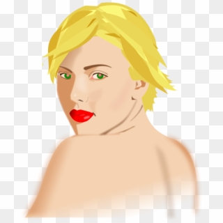 Scarlett Johansson Clipart - Nackte Mädchen 12 Jahre Hübsch Animstion, HD Png Download