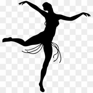 Silhouette Ballet Dancer Clip Art - Salsa Ladies Dance Vector, HD Png Download