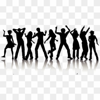 Dance Party Png - People Partying Silhouette Png, Transparent Png ...