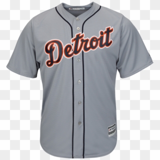 Majestic Detroit Tigers Youth Grey Cool Base Jersey - Detroit Tigers, HD Png Download