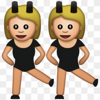 Clip Art Ballerina Emoji - Dancing Girls Emoji, HD Png Download