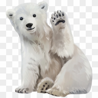 Polar Bear Art Png, Transparent Png