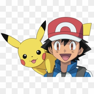 Ash And Pikachu By Dashiesparkle Pokemon Png Clipart - Ash And Pikachu Png, Transparent Png