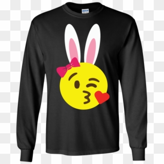 Easter Bunny Emoji Ls Tshirt Teeever - Supreme T Shirt For Man, HD Png Download