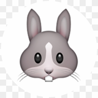 Bunny Emoji - Iphone Rabbit Emoji, HD Png Download