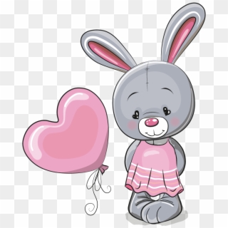 Cute Little Illustration Bunny Vector Rabbit Cuteness - Cute Rabbit Animated Png, Transparent Png