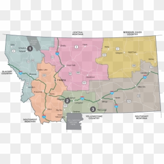Montana Little Bighorn Map, HD Png Download