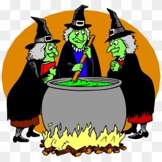 Transparent Witch Cauldron Clipart - Witches Around A Cauldron, HD Png Download