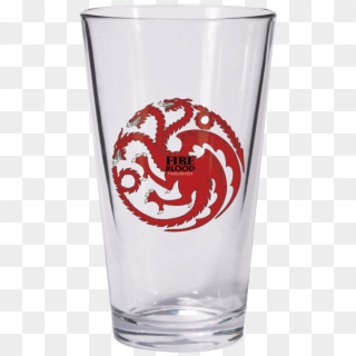 Game Of Thrones Targaryen Sigil Pint Glass - House Targaryen, HD Png Download