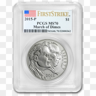 2015 P U S March Of Dimes 1 Silver Commem Ms 70 Pcgs - Quarter, HD Png Download